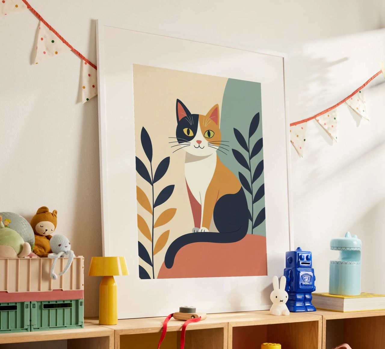 Minimalist cat poster by ARTVI-SHOP