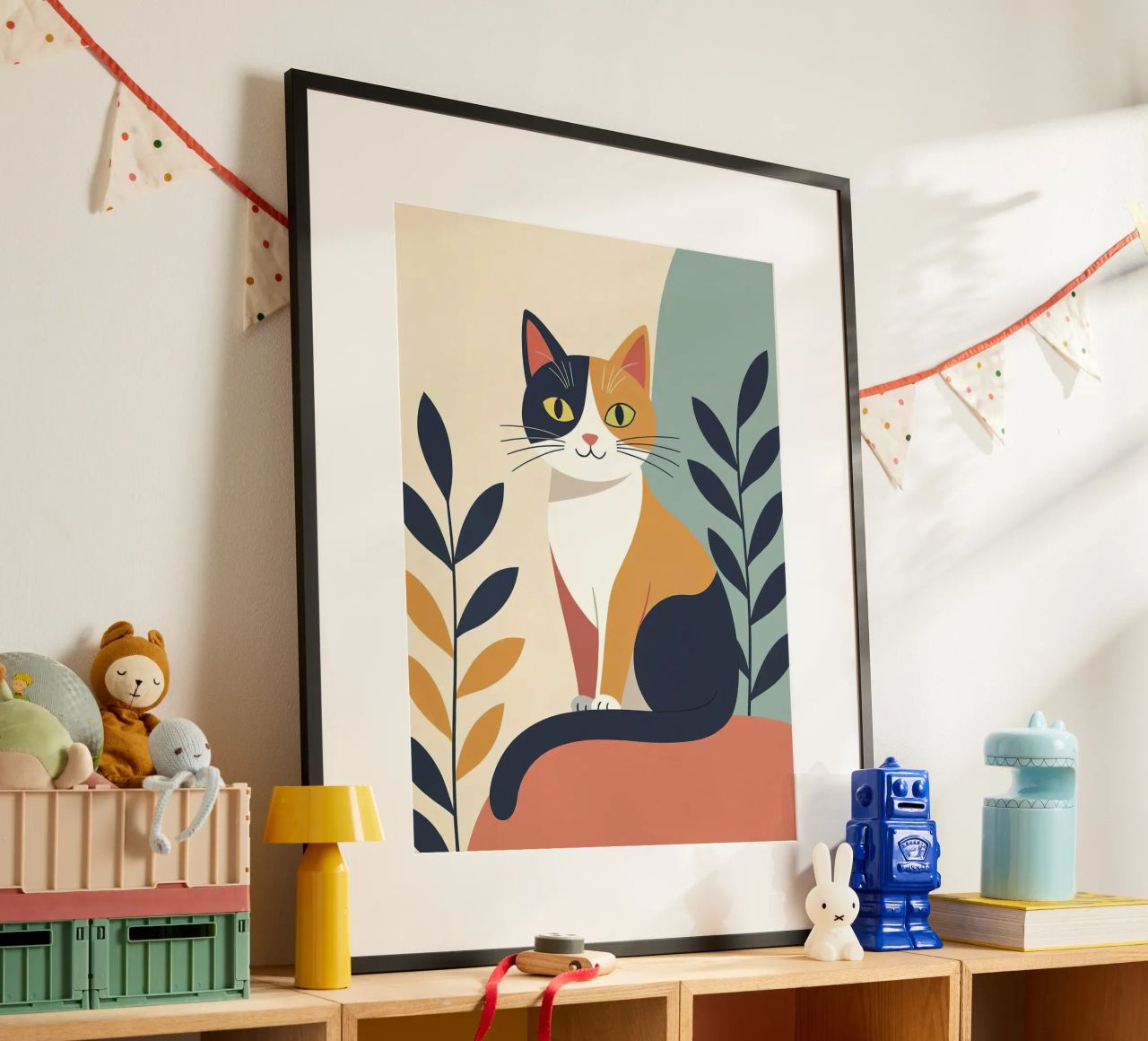 Minimalist cat poster by ARTVI-SHOP