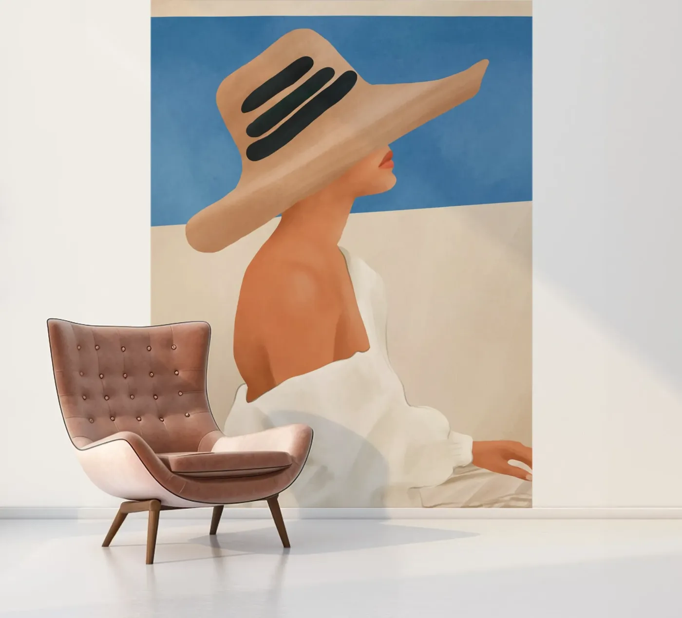 Summer Hat fotobehang van cityart
