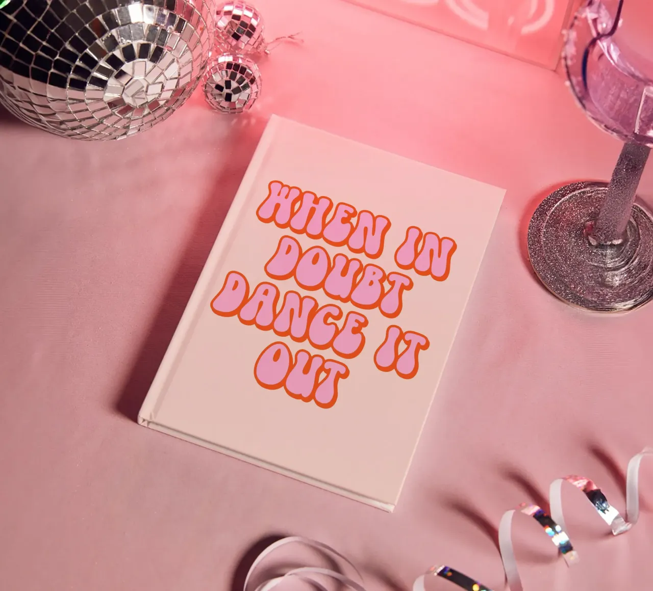 When In Doubt Dance It Out Quote notebook by Paigaam Studio
