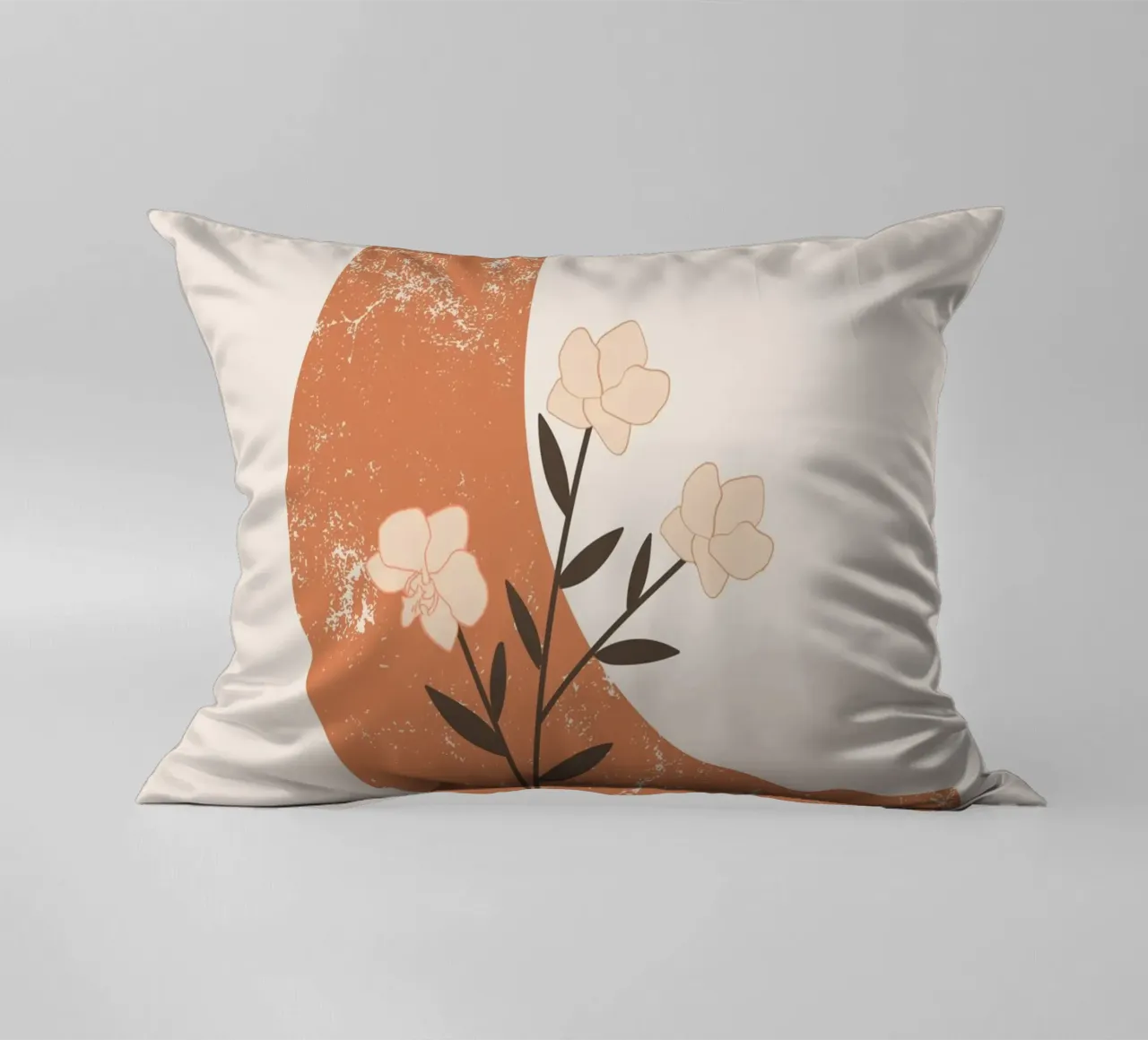 midcentury Floral moon art cuscino da pdigitalprints
