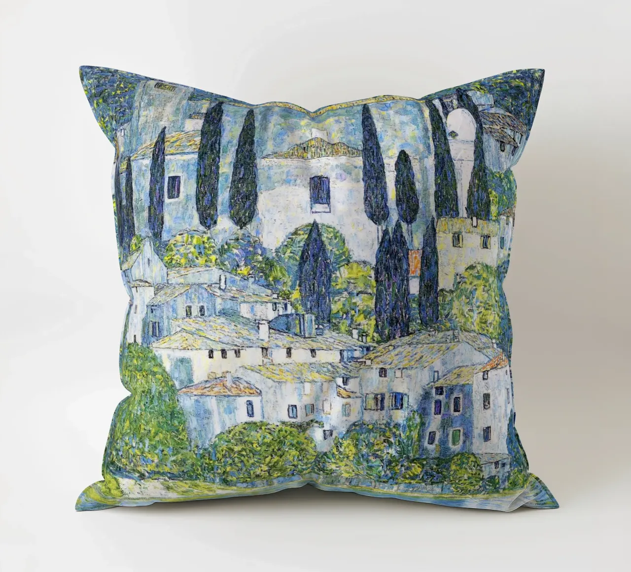 La chiesa di Gustav Klimt a Cassone (Chiesa di Cassone), 1913 cuscino da Gustav Klimt ART Prints