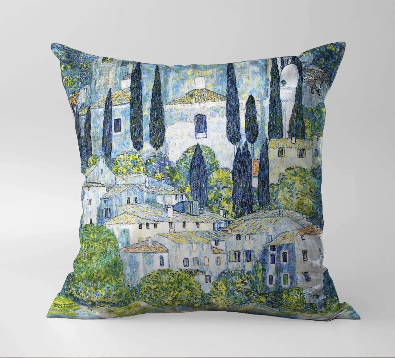 La chiesa di Gustav Klimt a Cassone (Chiesa di Cassone), 1913 cuscino da Gustav Klimt ART Prints