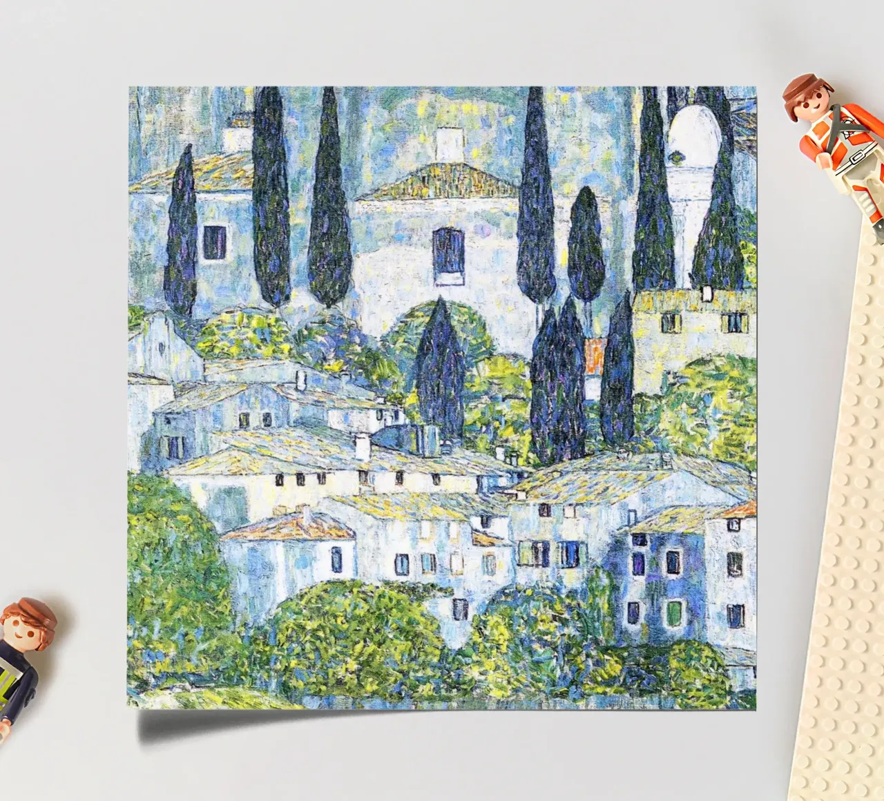 Gustav Klimt's church in Cassone (Church in Cassone), 1913 sticker sheet by Gustav Klimt ART Prints