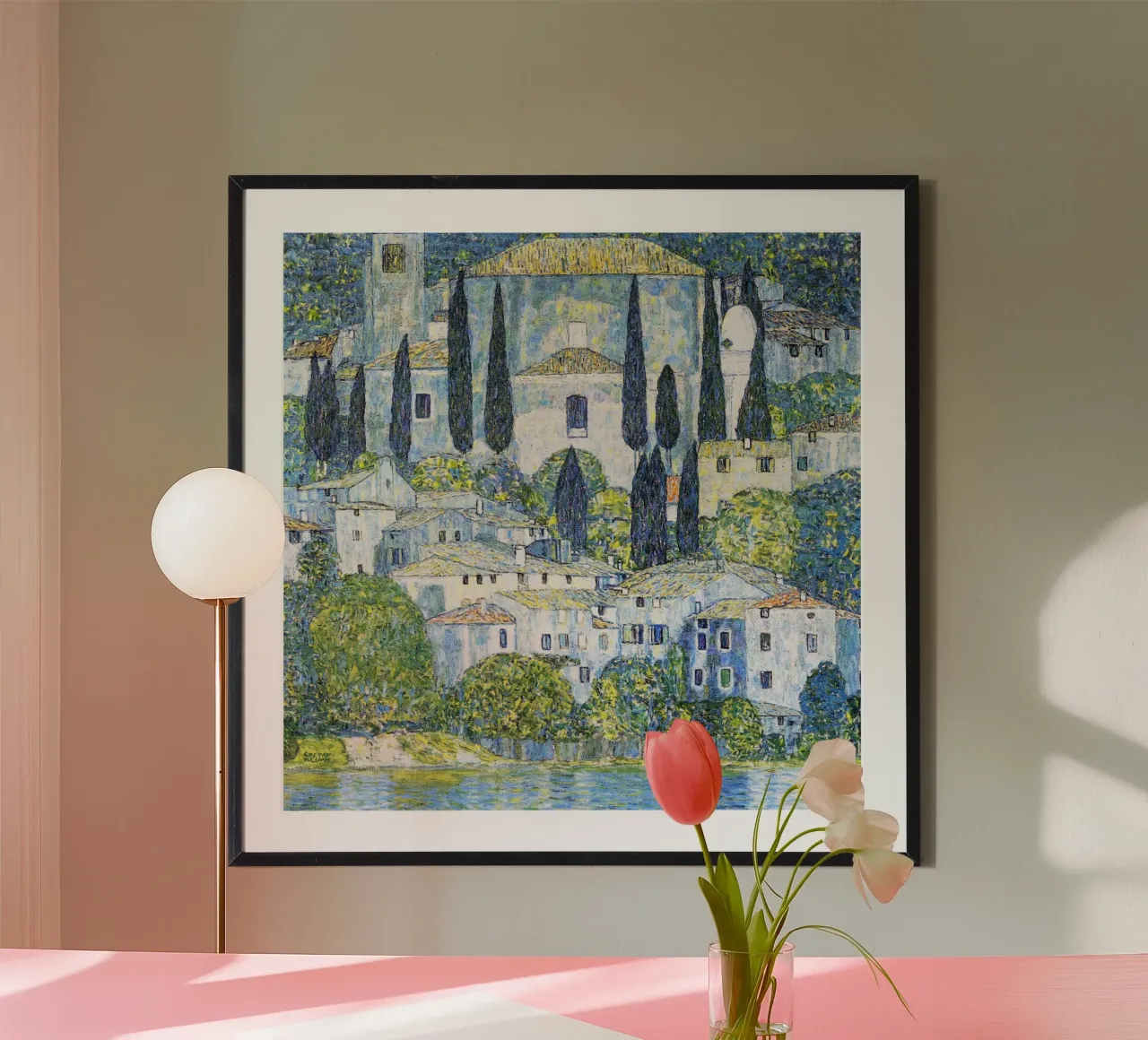 Gustav Klimt's church in Cassone (Church in Cassone), 1913 hahnemühle by Gustav Klimt ART Prints