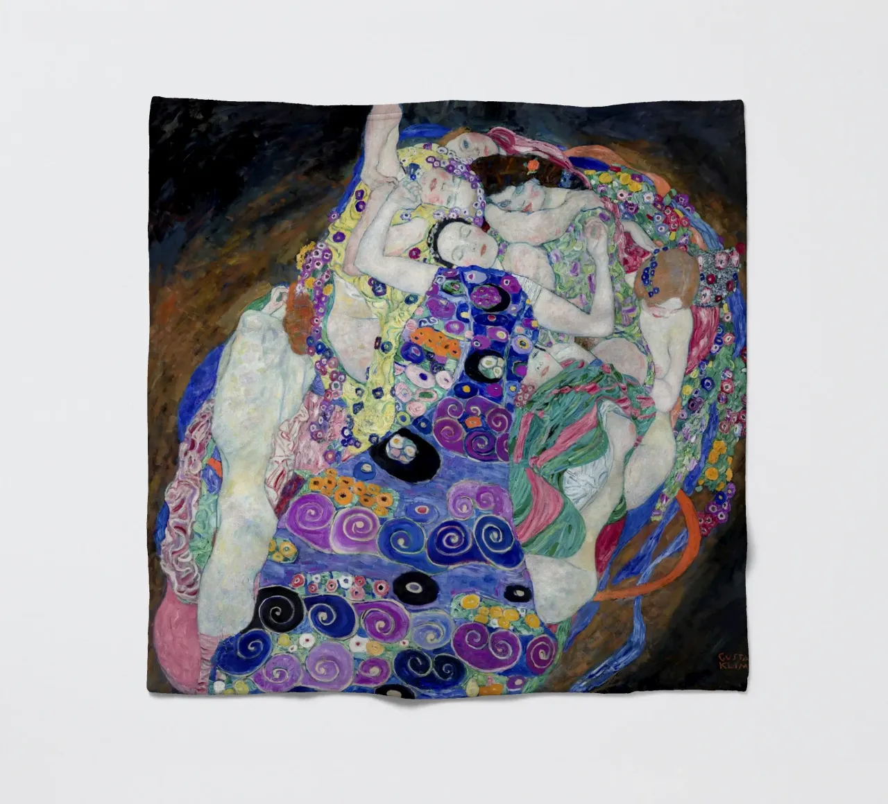Gustav Klimt's The Virgin (1913) coperta in pile da Gustav Klimt ART Prints