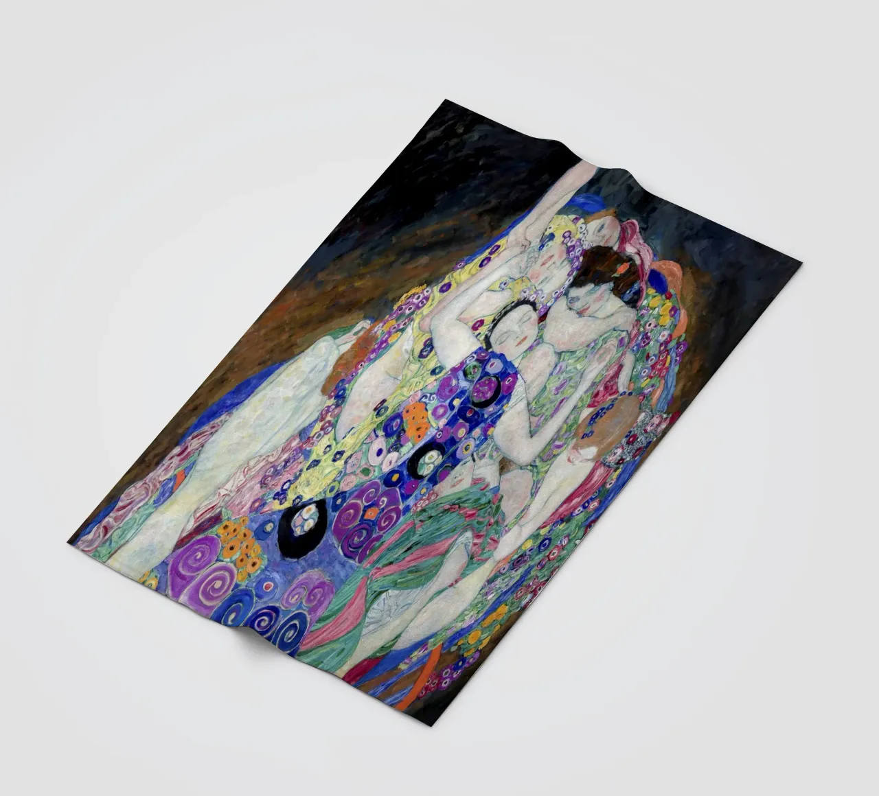 Gustav Klimt's The Virgin (1913) coperta in pile da Gustav Klimt ART Prints