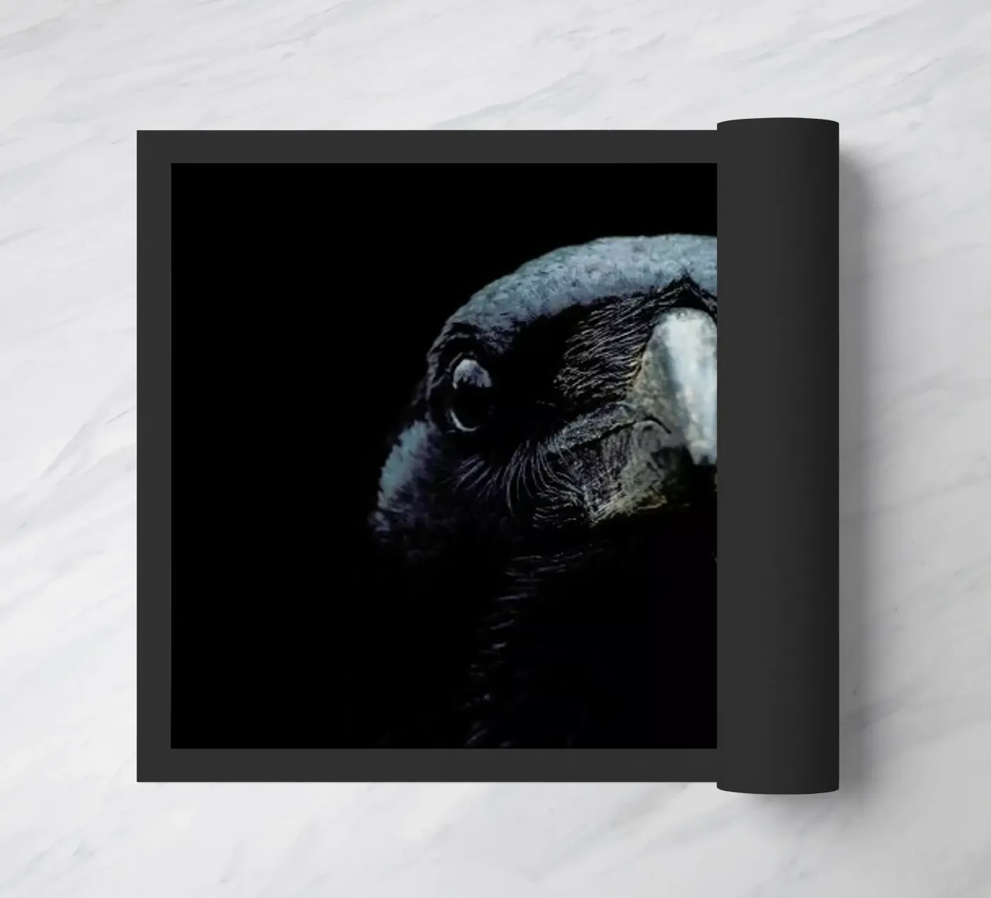The Raven doormat by Ingrid Beddoes