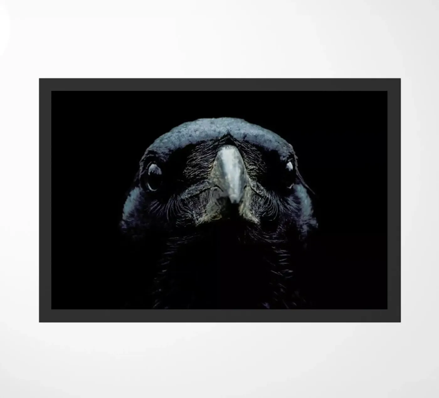The Raven doormat by Ingrid Beddoes