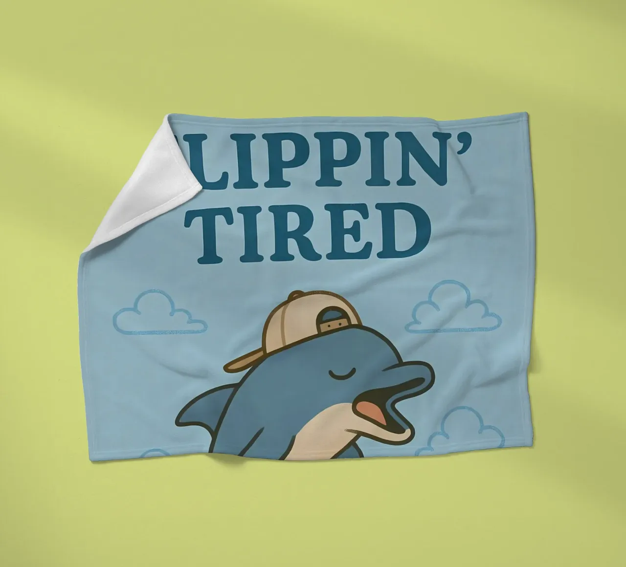 Lustiges Delphin-Meme Fleecedecke von Funny Humor Art