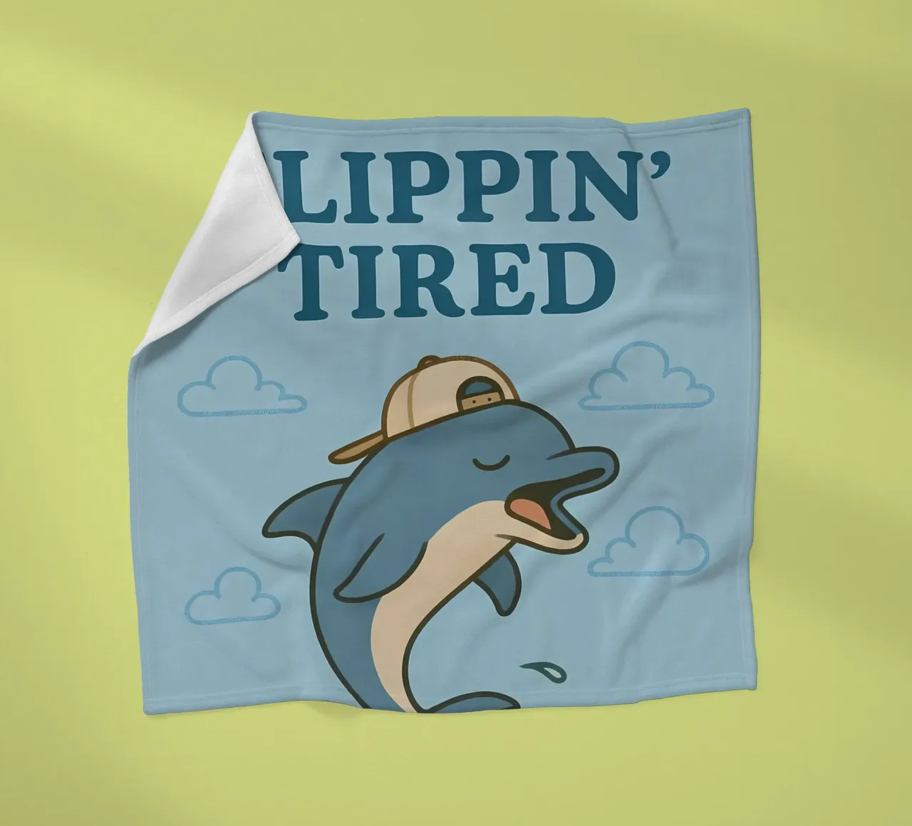 Lustiges Delphin-Meme Fleecedecke von Funny Humor Art