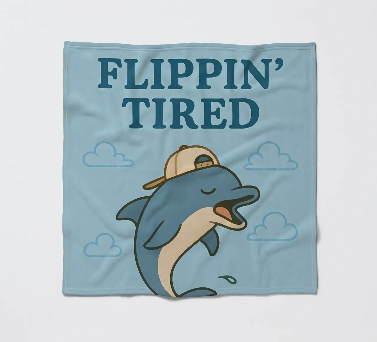 Lustiges Delphin-Meme Fleecedecke von Funny Humor Art
