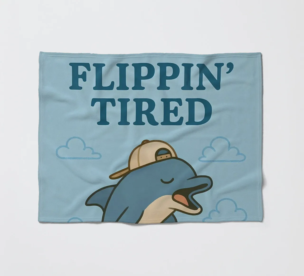 Lustiges Delphin-Meme Fleecedecke von Funny Humor Art