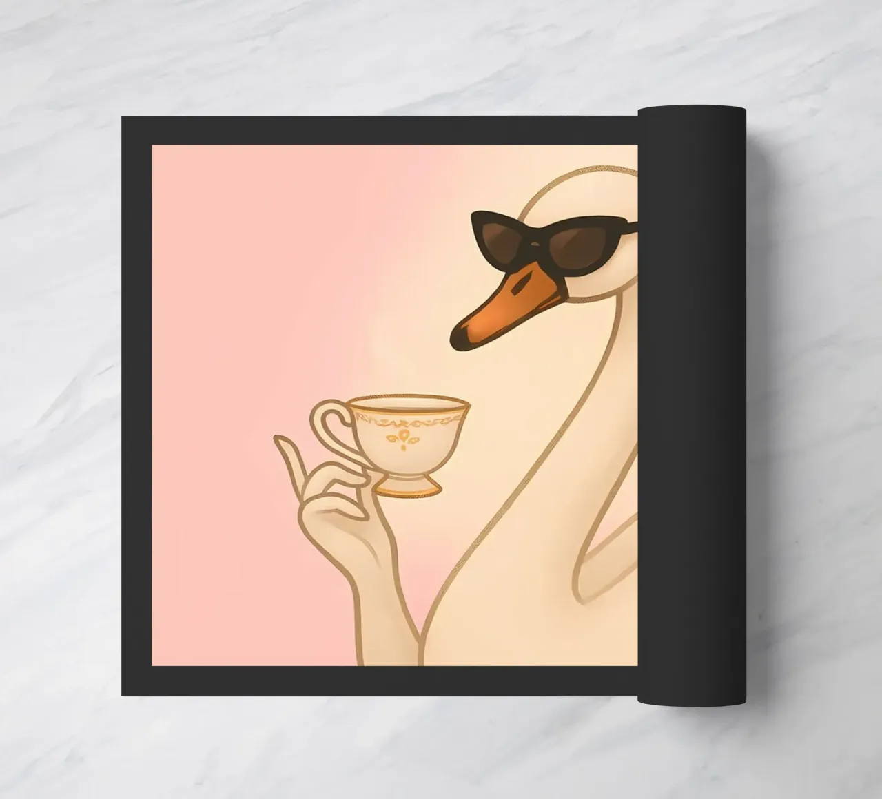 Meme divertente sul cigno zerbino da Funny Humor Art
