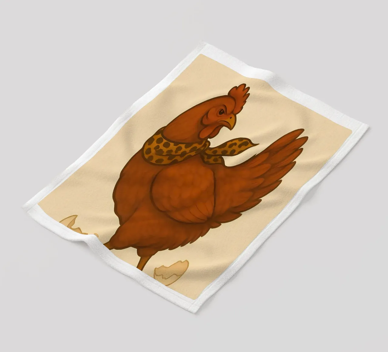 Grappige kip meme fleecedeken van Funny Humor Art