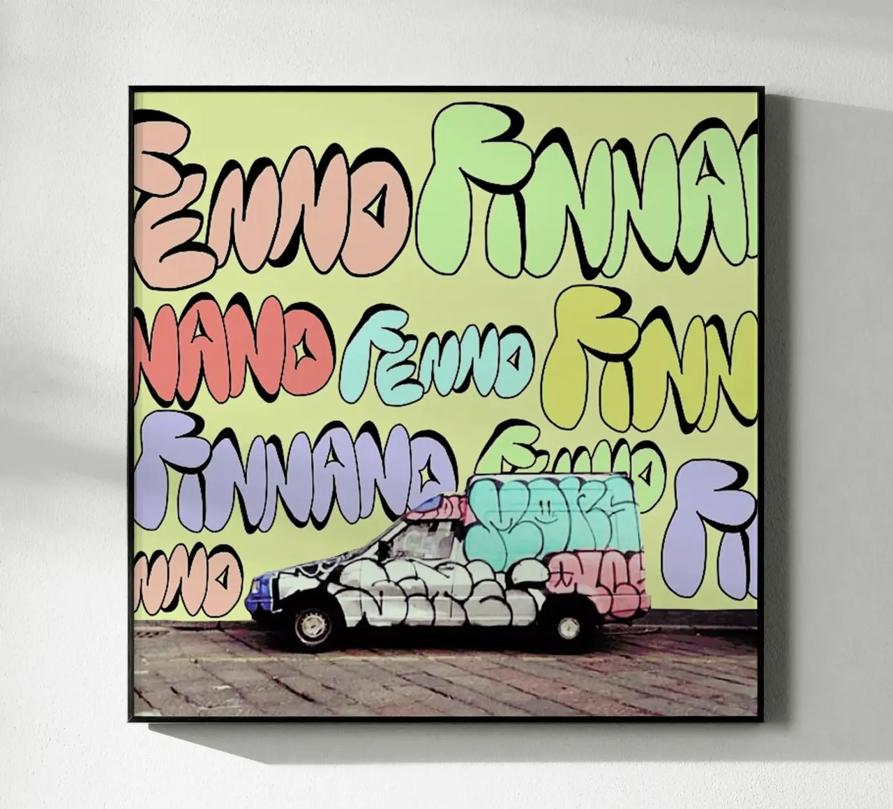 bad graffiti on the screen plexiglass da FinnanoFenno
