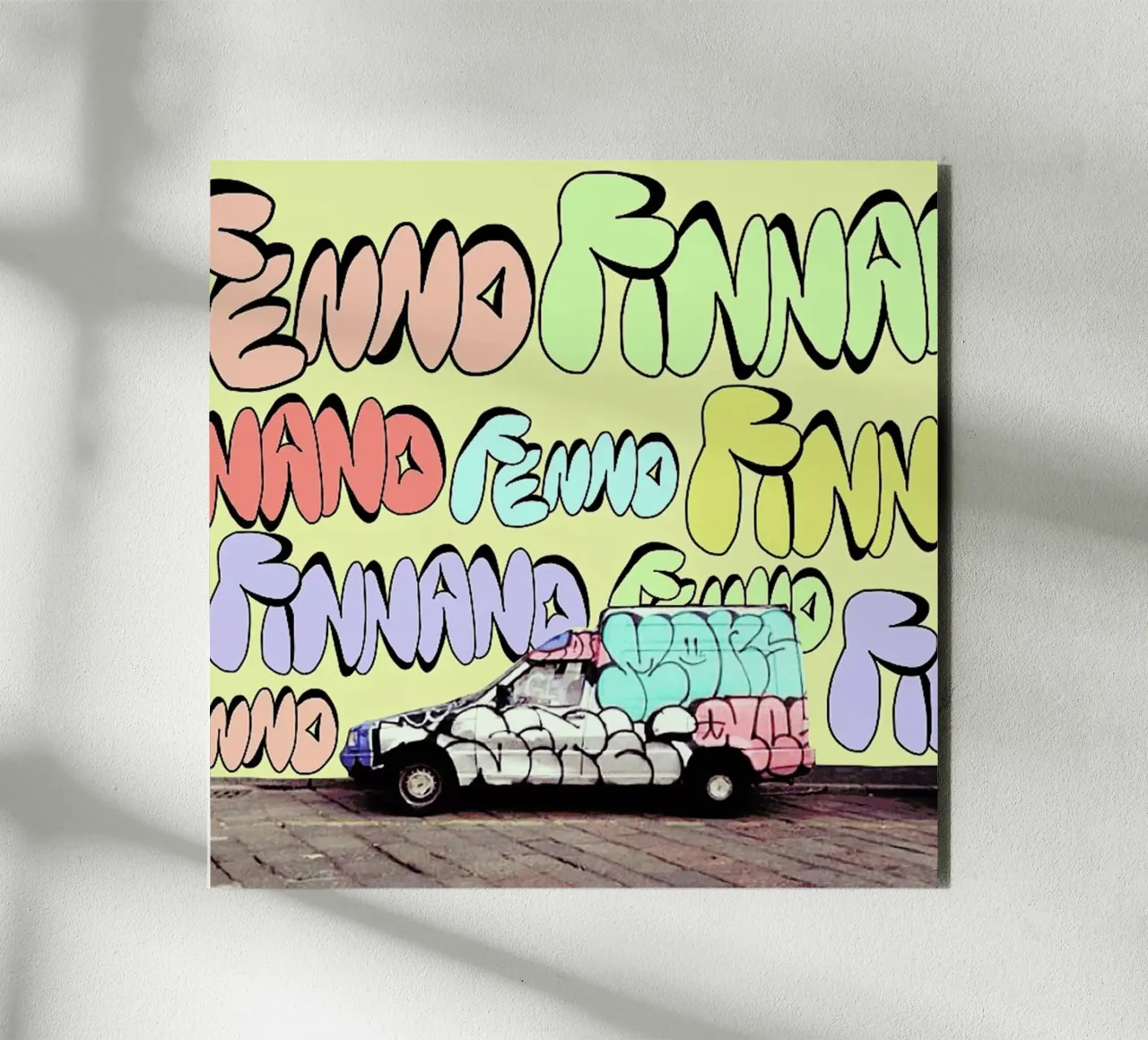 bad graffiti on the screen alluminio dibond da FinnanoFenno