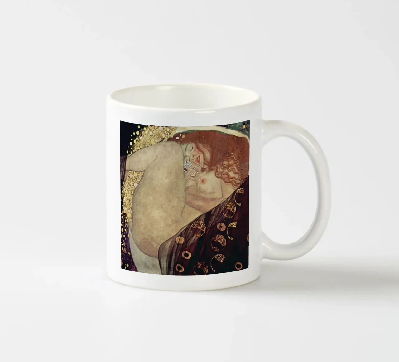 Gustav Klimt's Danaë (1907–1908) tazza in ceramica da Gustav Klimt ART Prints