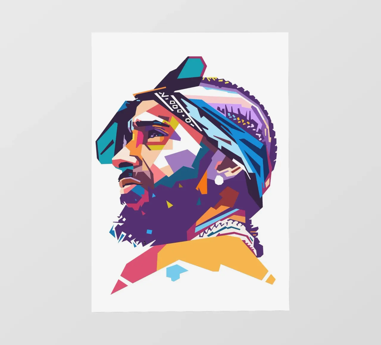 L'iconico rapper Nipsey Hussle telo in pvc da Hantamrata