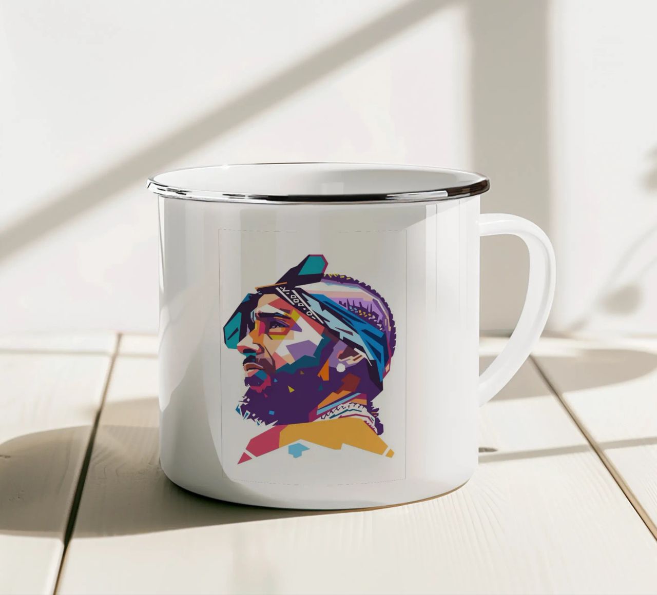 Iconische rapper Nipsey Hussle emaille mok van Hantamrata
