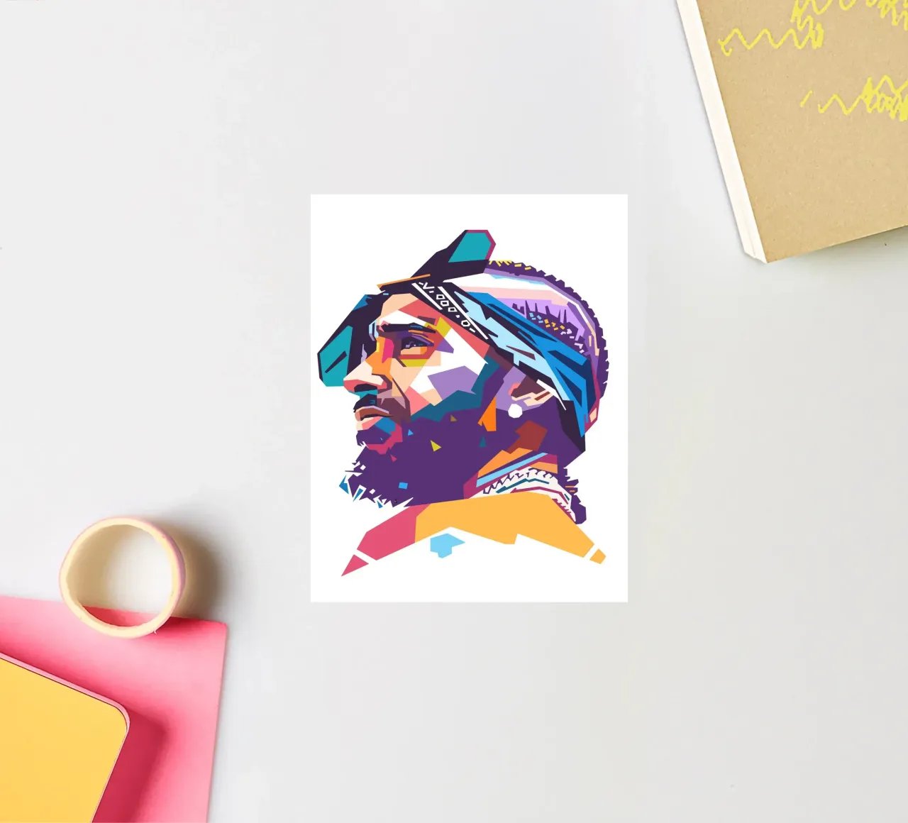 L'iconico rapper Nipsey Hussle adesivo da Hantamrata