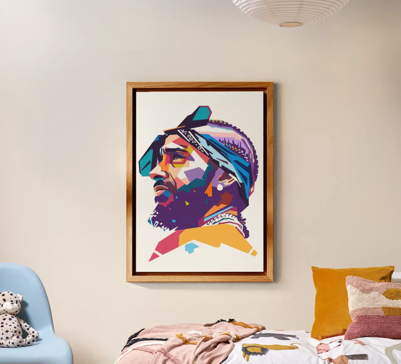 L'iconico rapper Nipsey Hussle alluminio dibond da Hantamrata