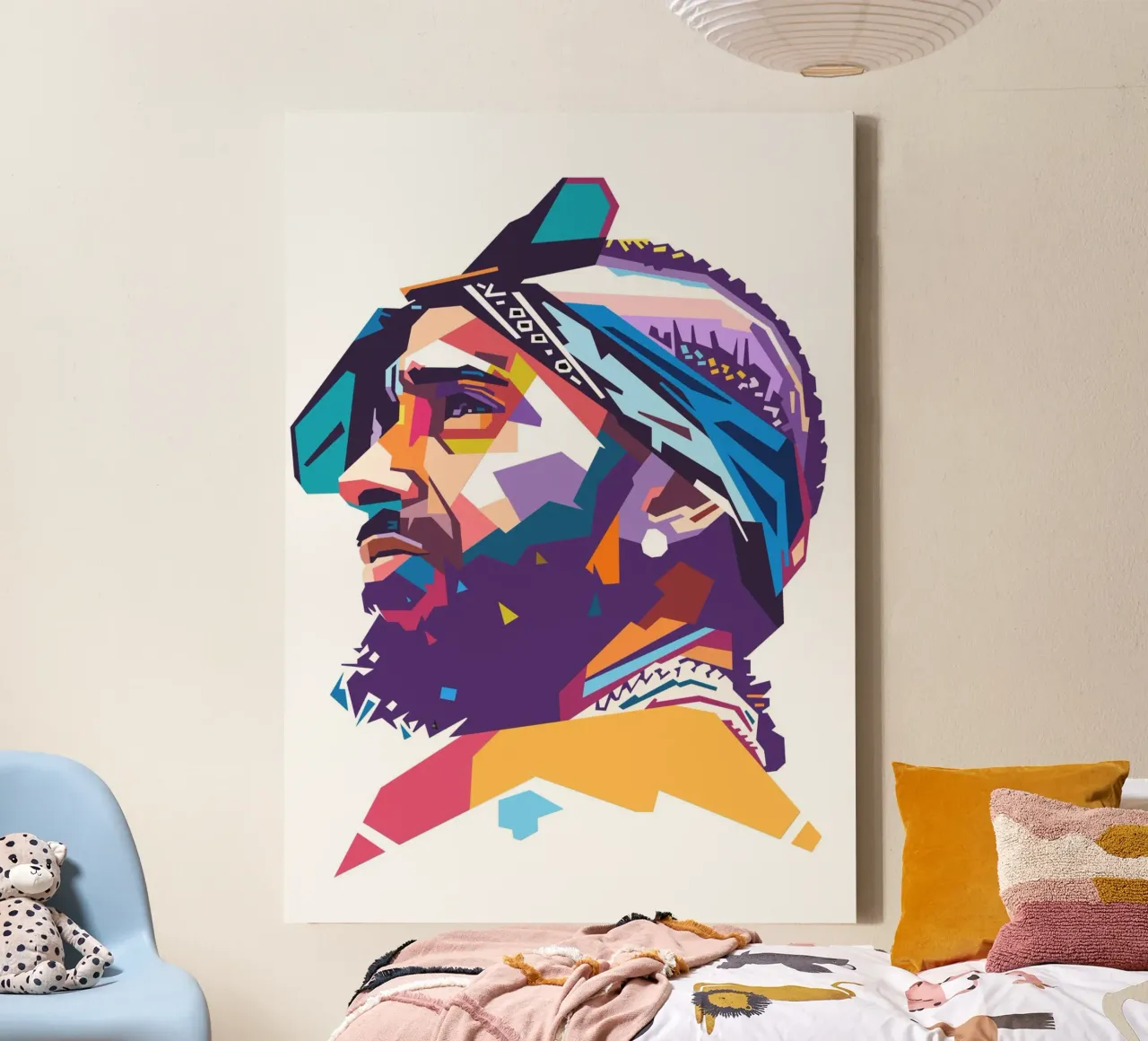 L'iconico rapper Nipsey Hussle tela da Hantamrata