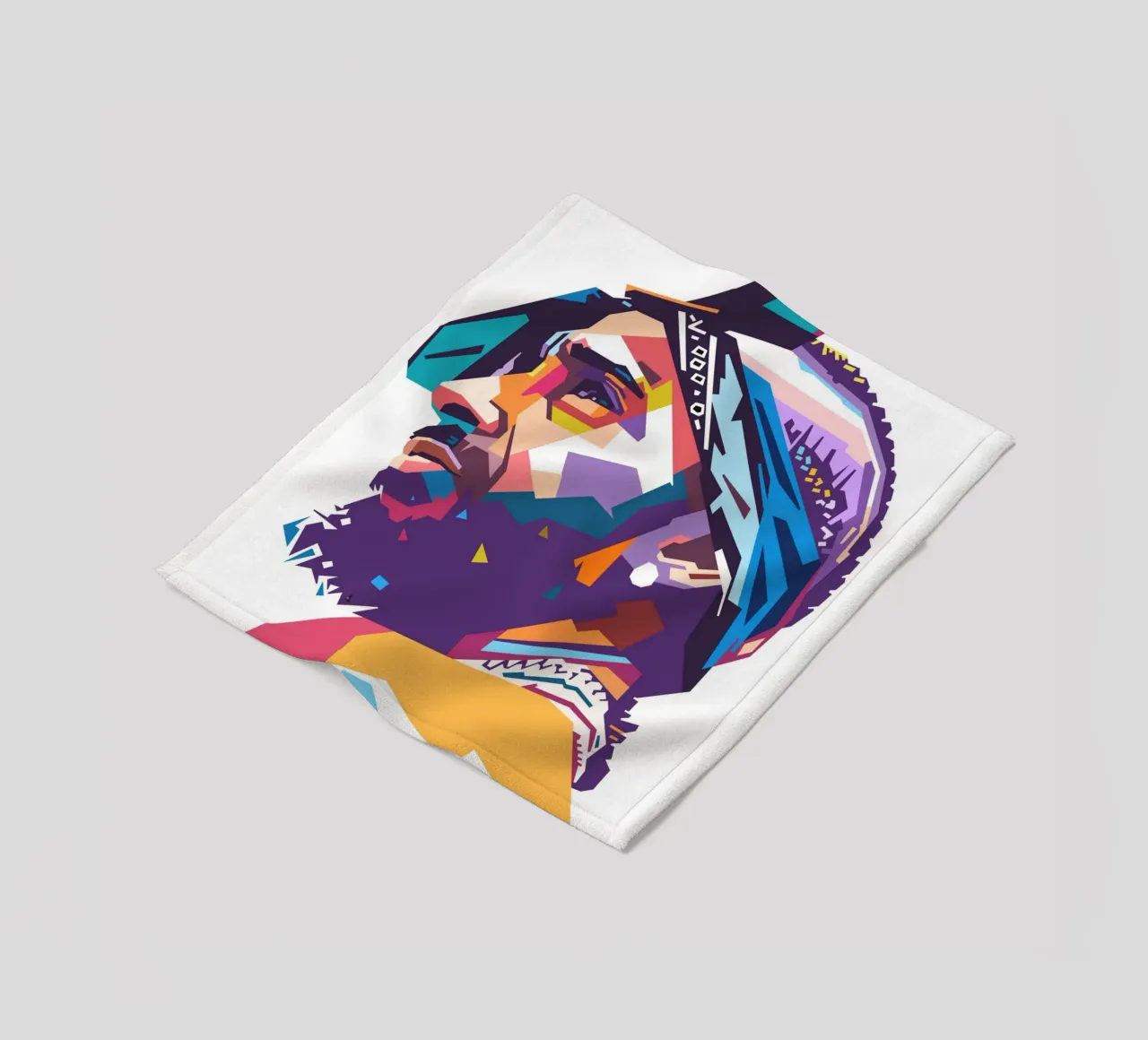 Iconic Rapper Nipsey Hussle fleece blanket by Hantamrata