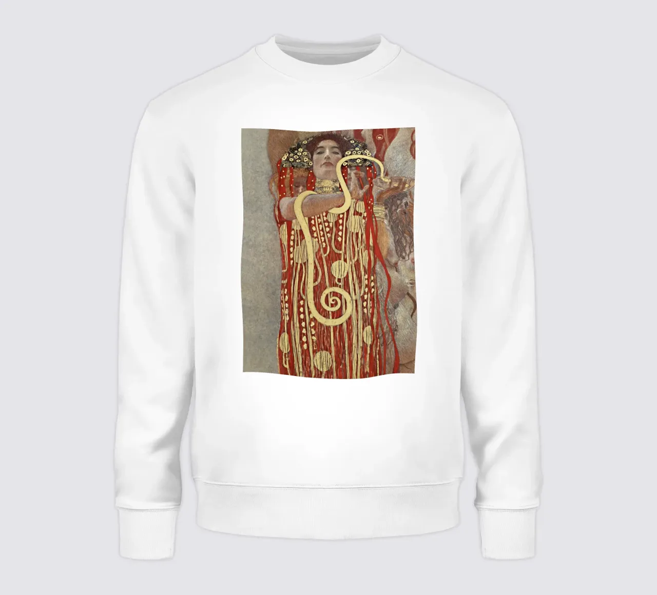 L'igieia di Gustav Klimt (1907) felpa da Gustav Klimt ART Prints