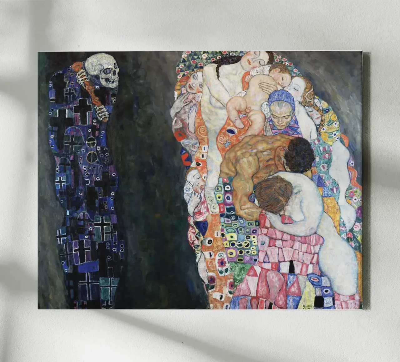 La morte e la vita di Gustav Klimt tela da Gustav Klimt ART Prints