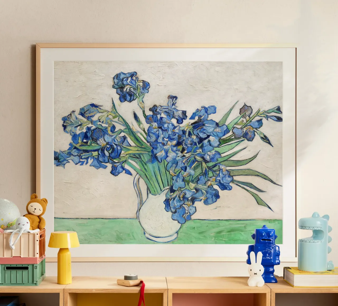 Vincent Van Gogh's Irises (1890) carta hahnemühle da Van Gogh Prints