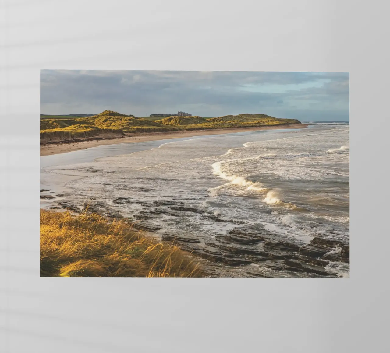 Seahouses Beach pellicola backlit da Dave Hare Photography