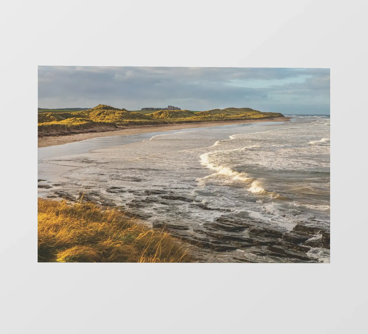 Seahouses Beach pellicola backlit da Dave Hare Photography