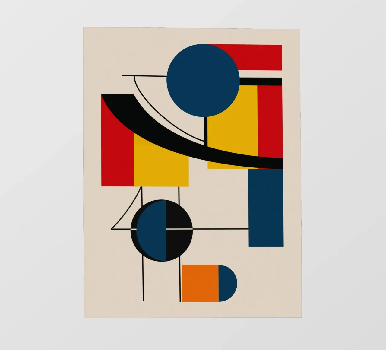 Bauhaus circles and squares 07 pvc cover by Little Dean