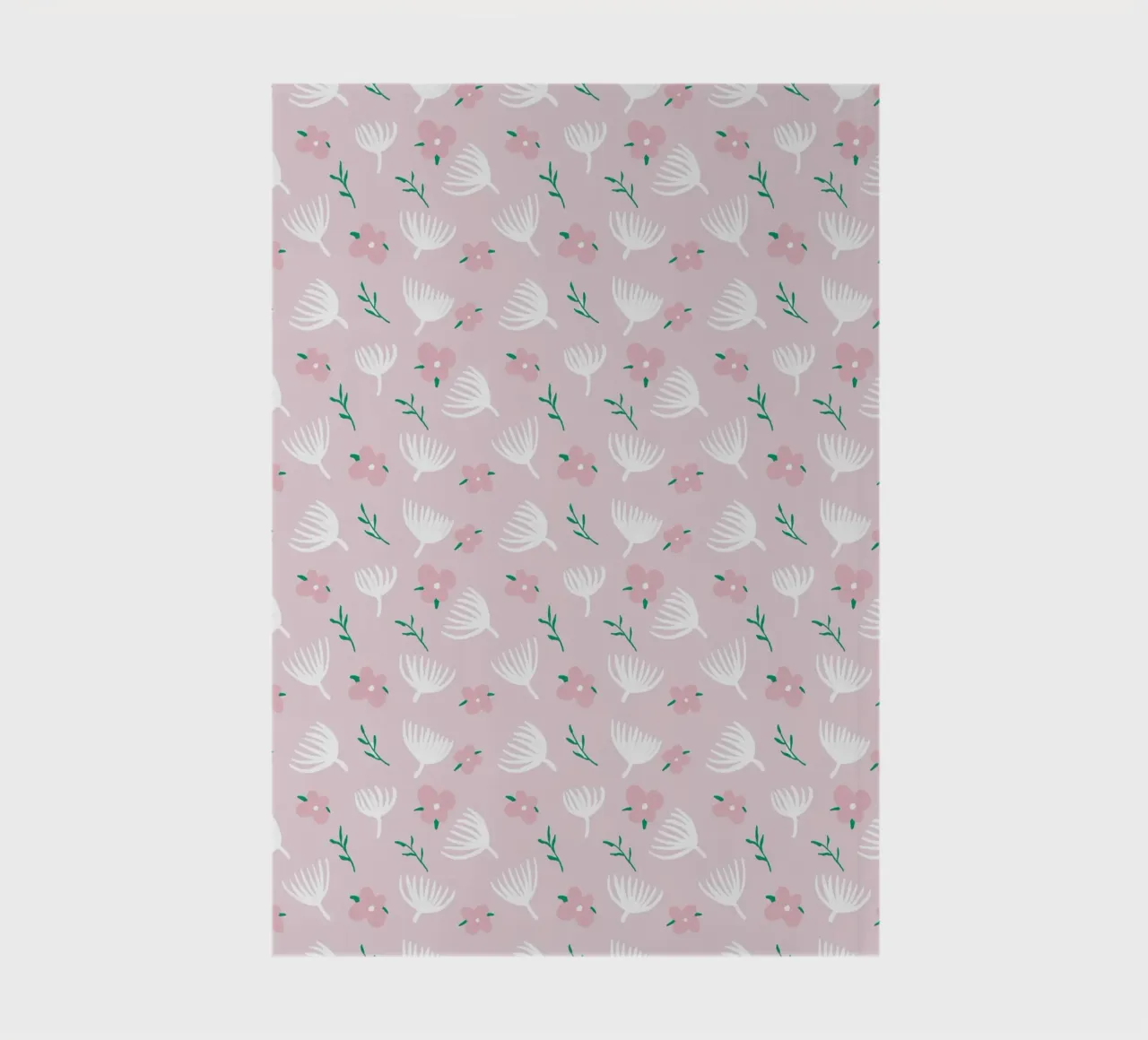 Floral light color seamless pattern 02 notebook by Little Dean