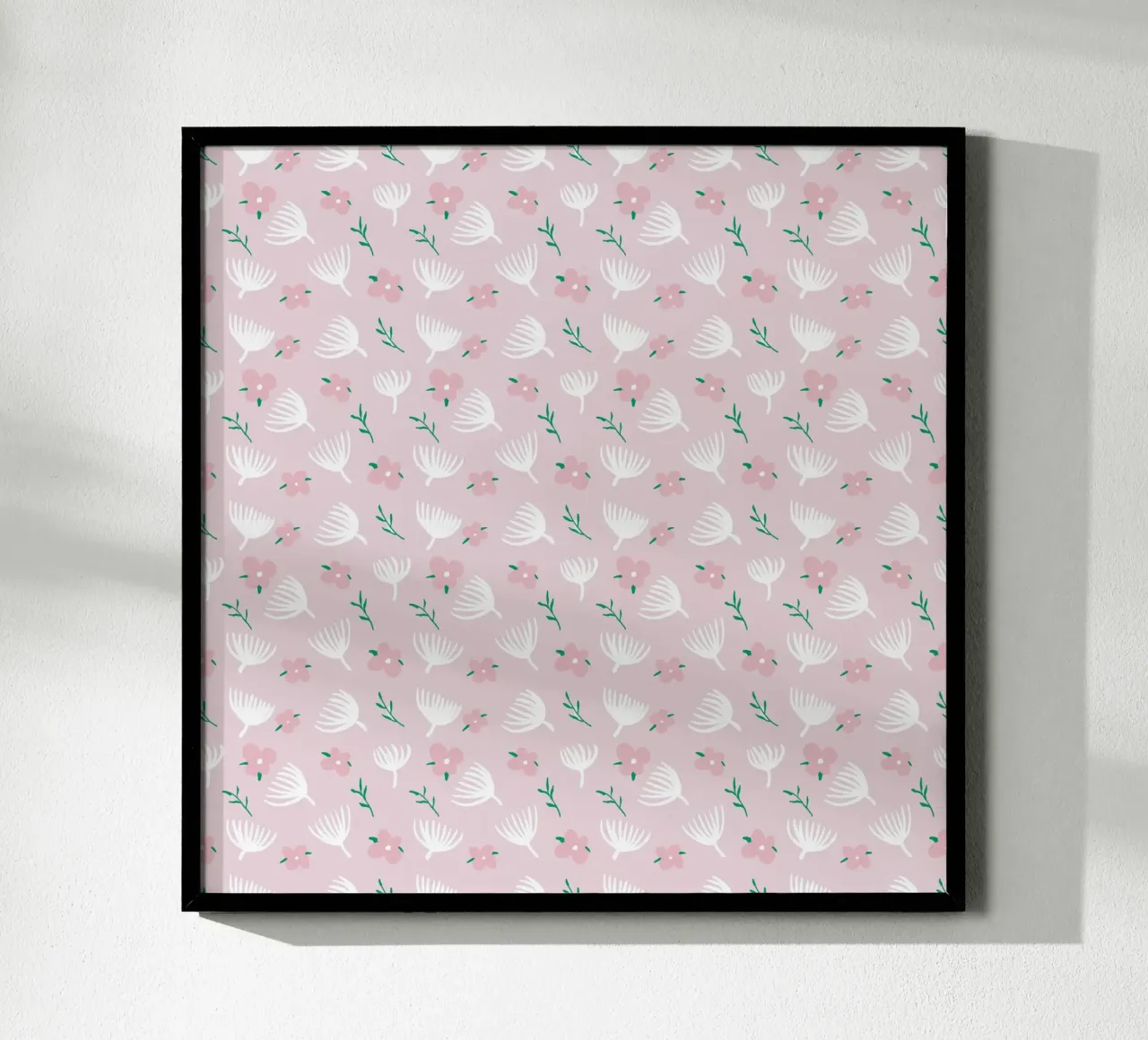 Modello floreale senza cuciture di colore chiaro 02 poster da Little Dean