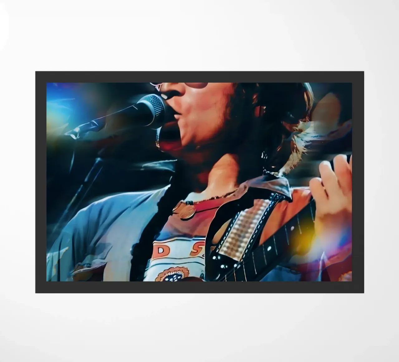 John Lennon felpudo de Low poly art