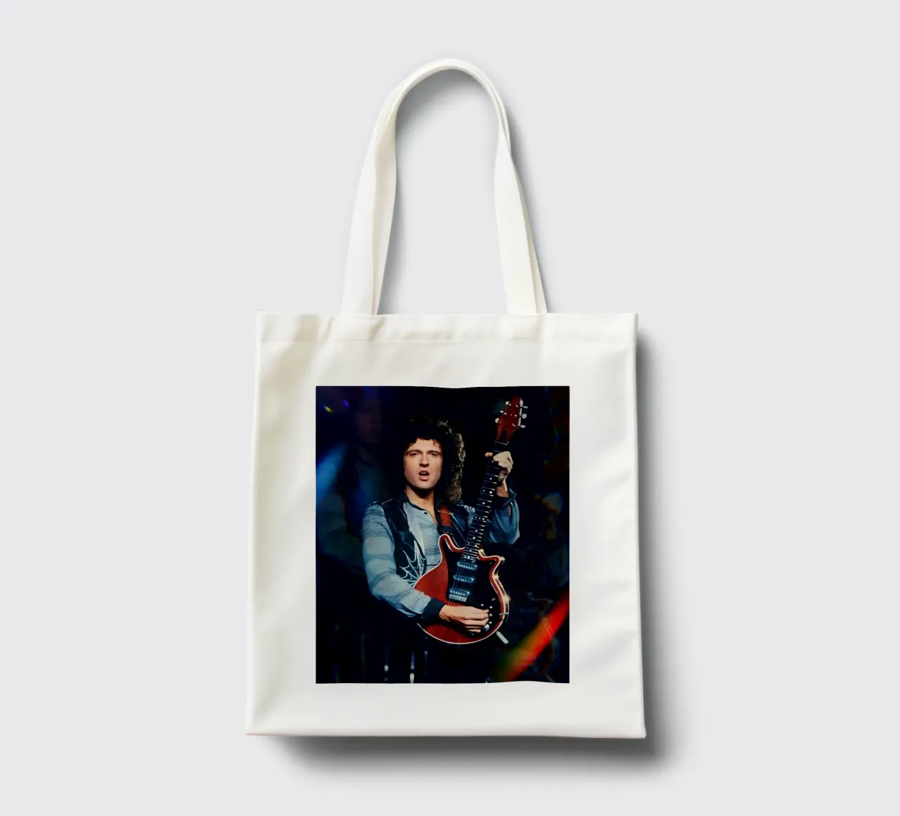 Brian May tote bag by Low poly art