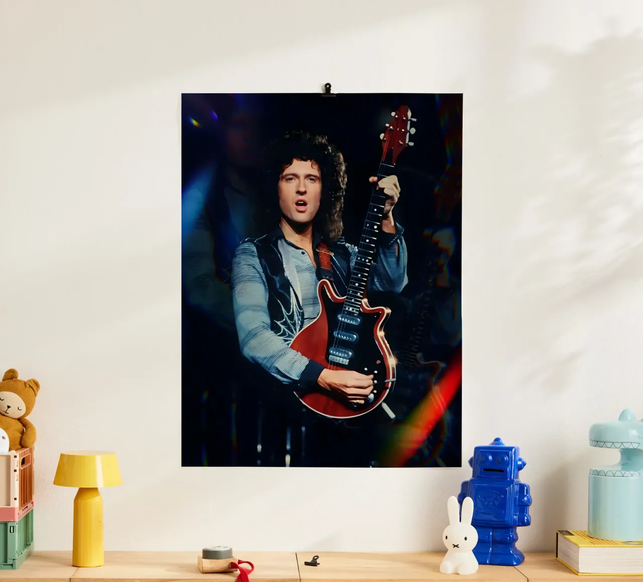 Brian May carta hahnemühle da Low poly art