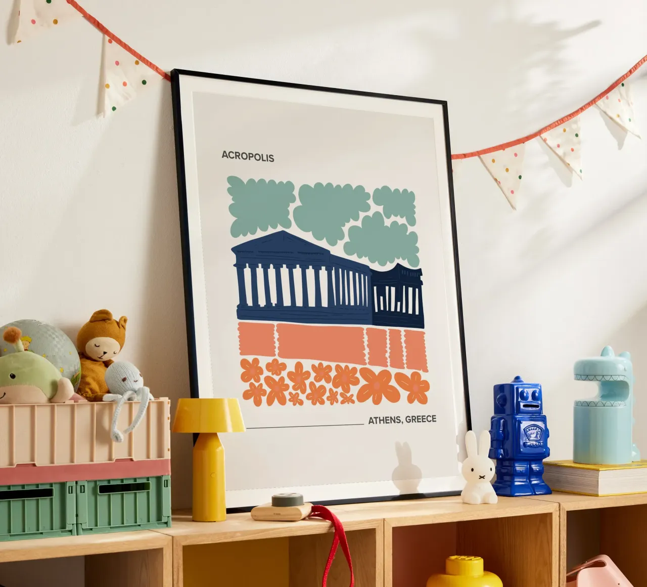 Acropoli di Atene, Grecia, poster da Peaches Art Prints