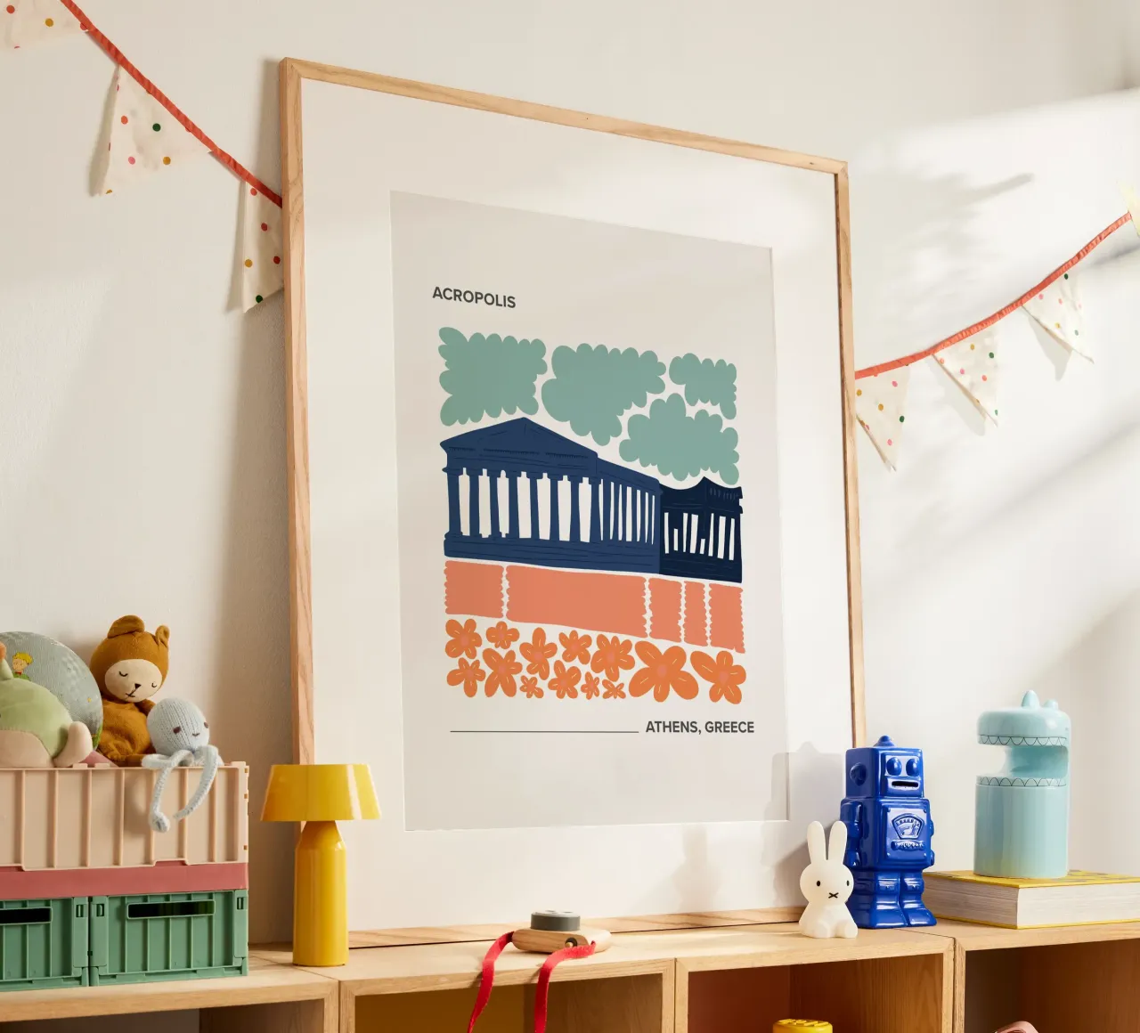 Acropoli di Atene, Grecia, poster da Peaches Art Prints