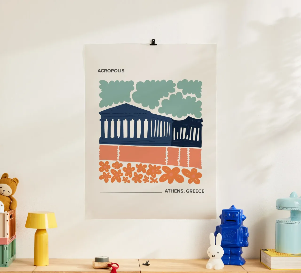 Acropoli di Atene, Grecia, poster da Peaches Art Prints