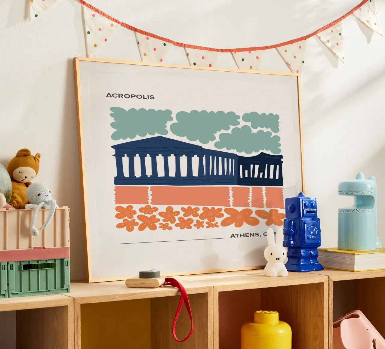 Acropoli di Atene, Grecia, poster da Peaches Art Prints