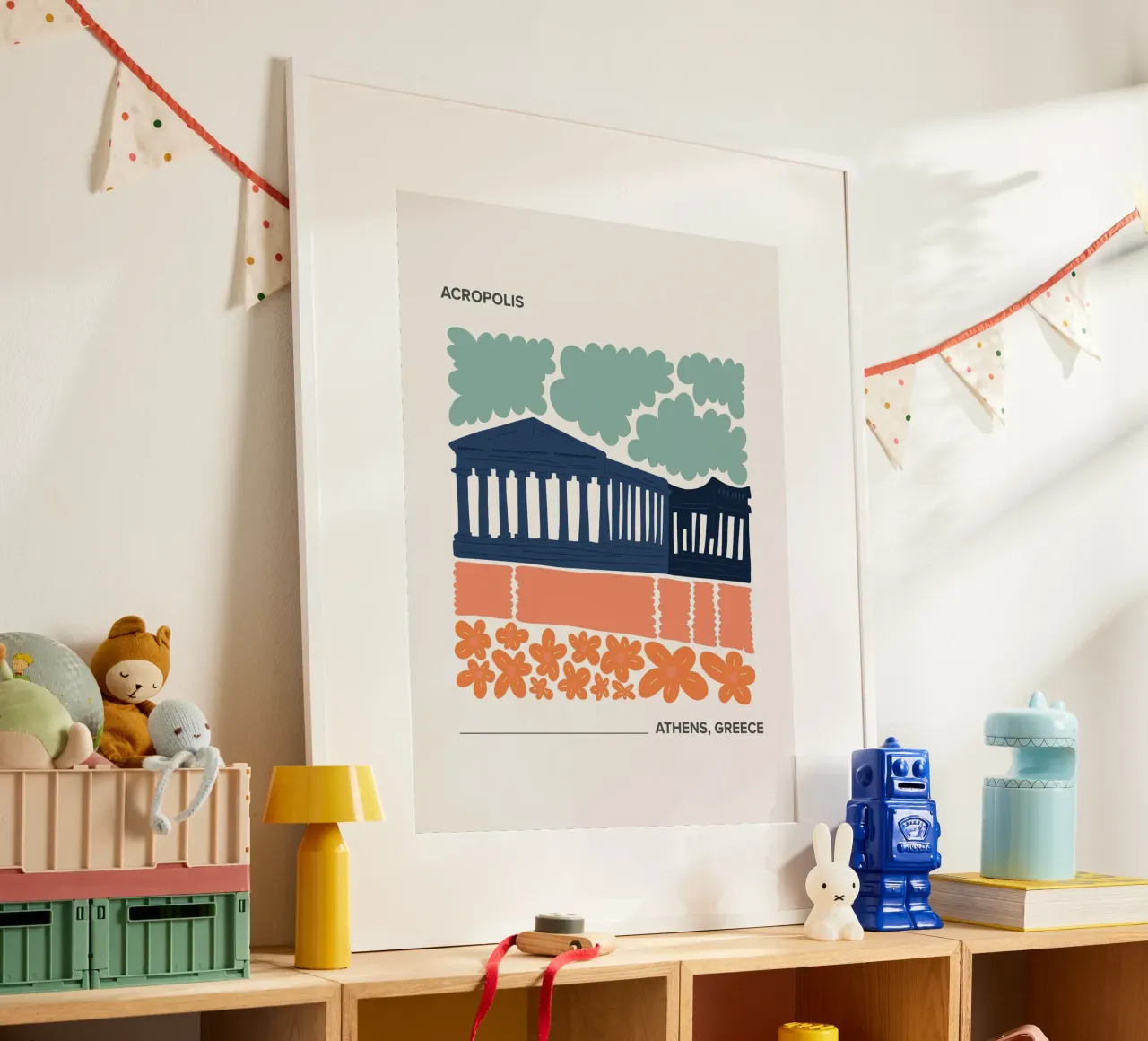 Acropoli di Atene, Grecia, poster da Peaches Art Prints