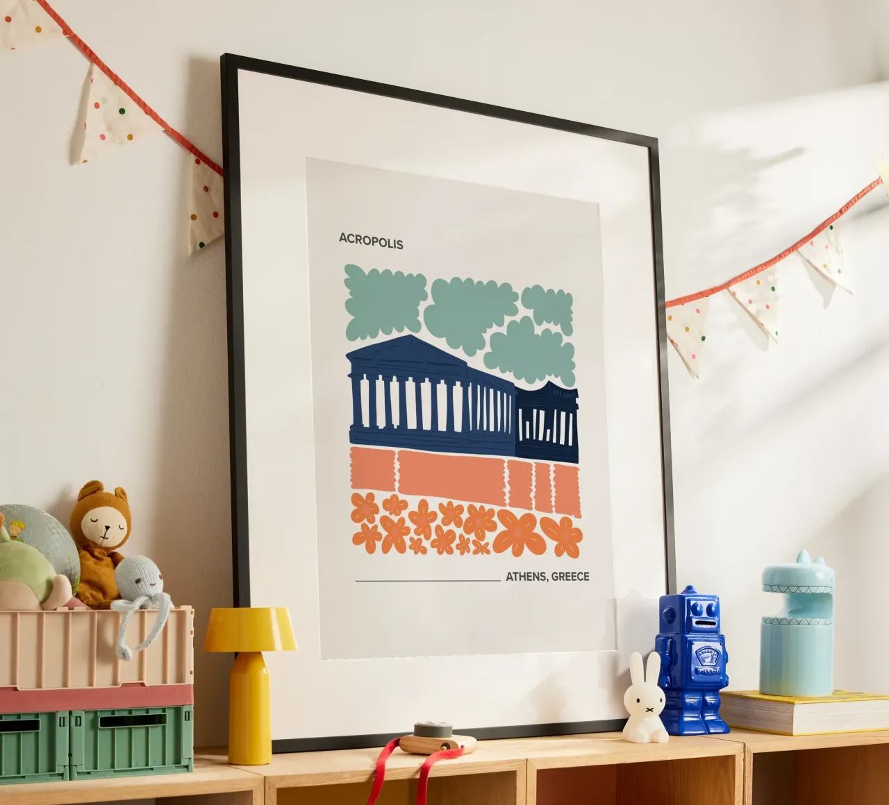 Acropoli di Atene, Grecia, poster da Peaches Art Prints