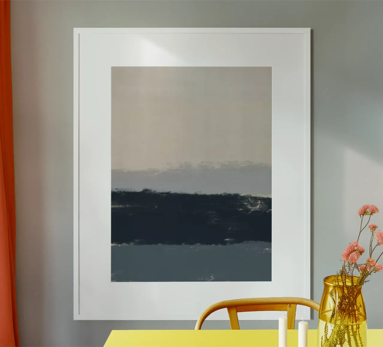Paesaggio marino minimo all'orizzonte carta hahnemühle da Little Dean