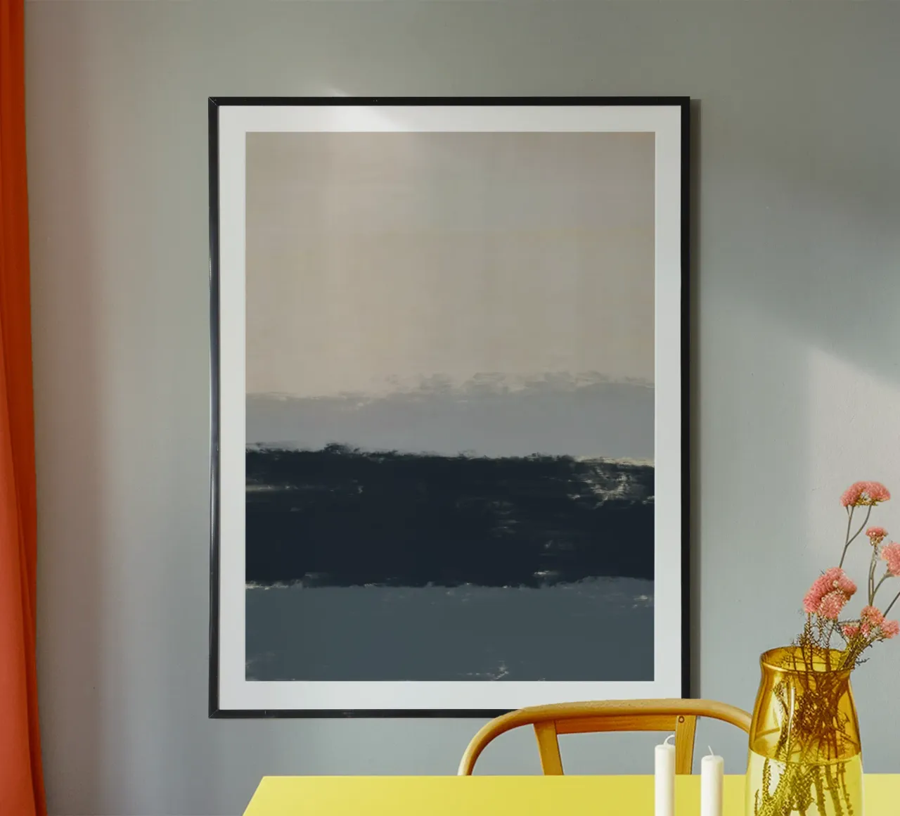 Paesaggio marino minimo all'orizzonte carta hahnemühle da Little Dean