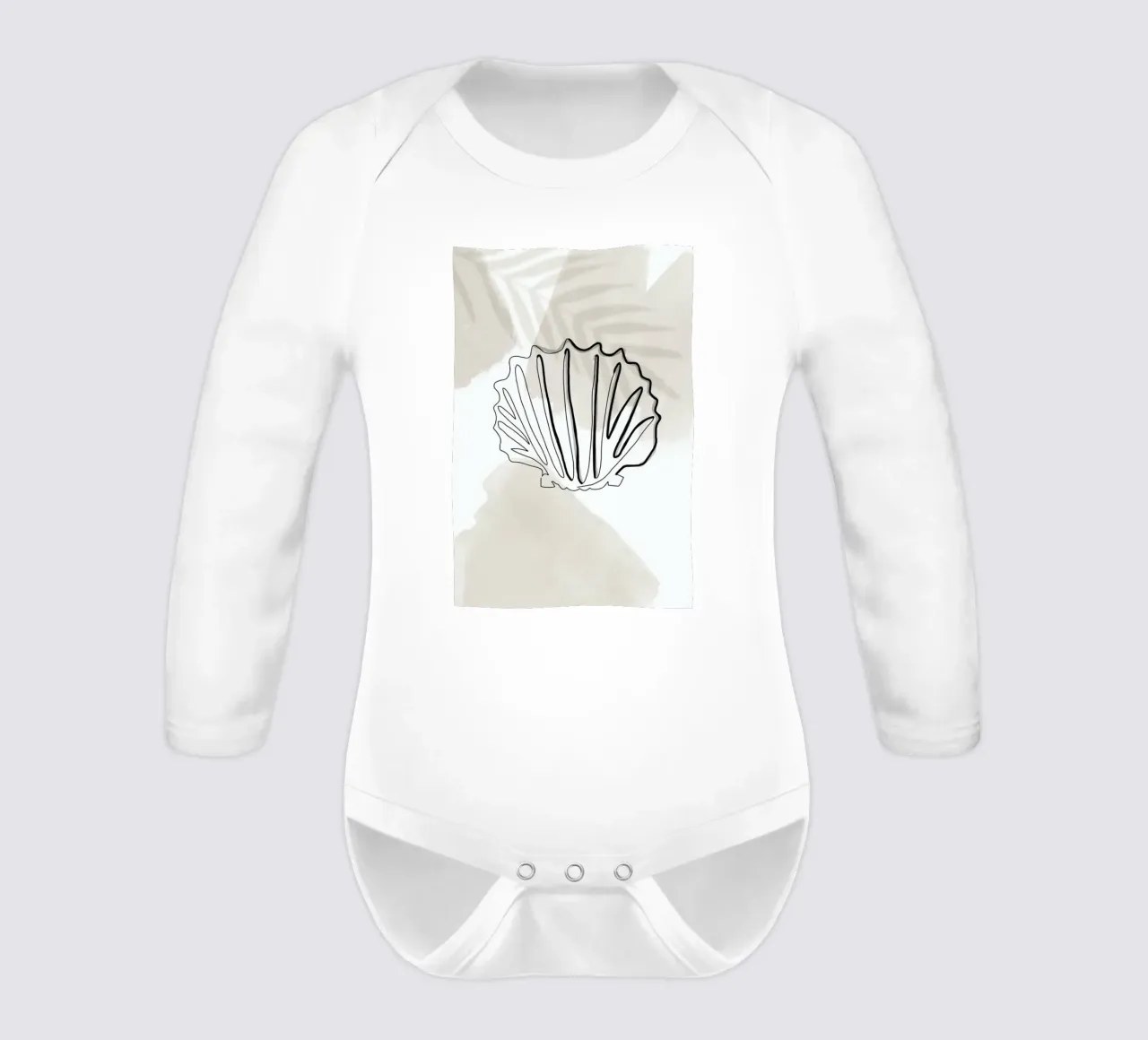 Summer Lines No. 3 body neonato maniche lunghe da KRUTH DESIGN