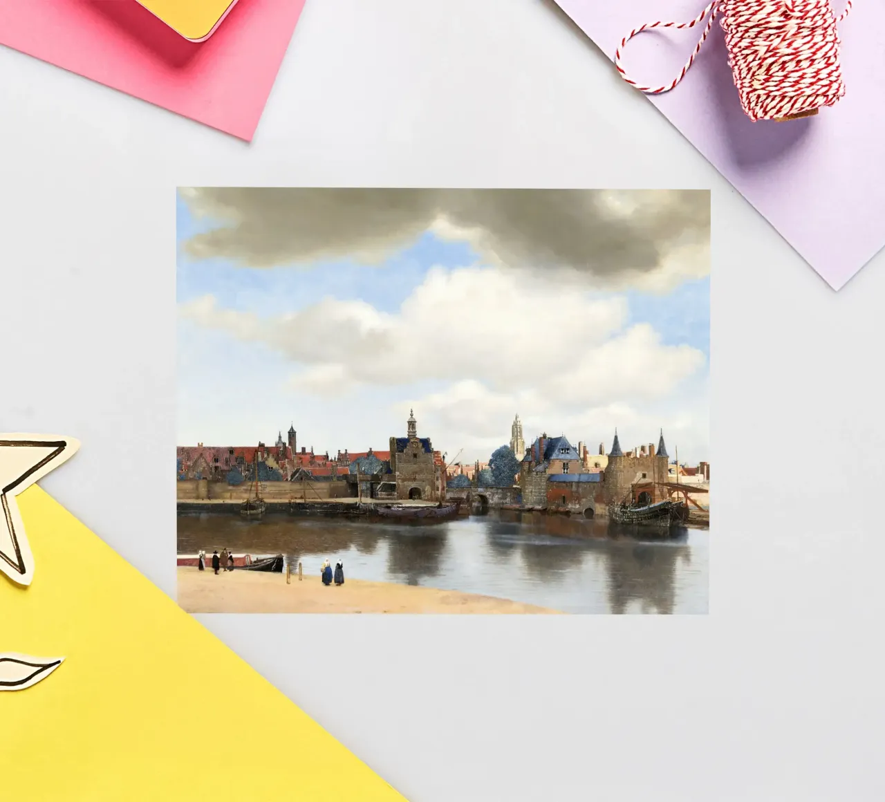 Johannes Vermeer’s View of Delft (ca. 1660–1661) Sticker von Venus Art