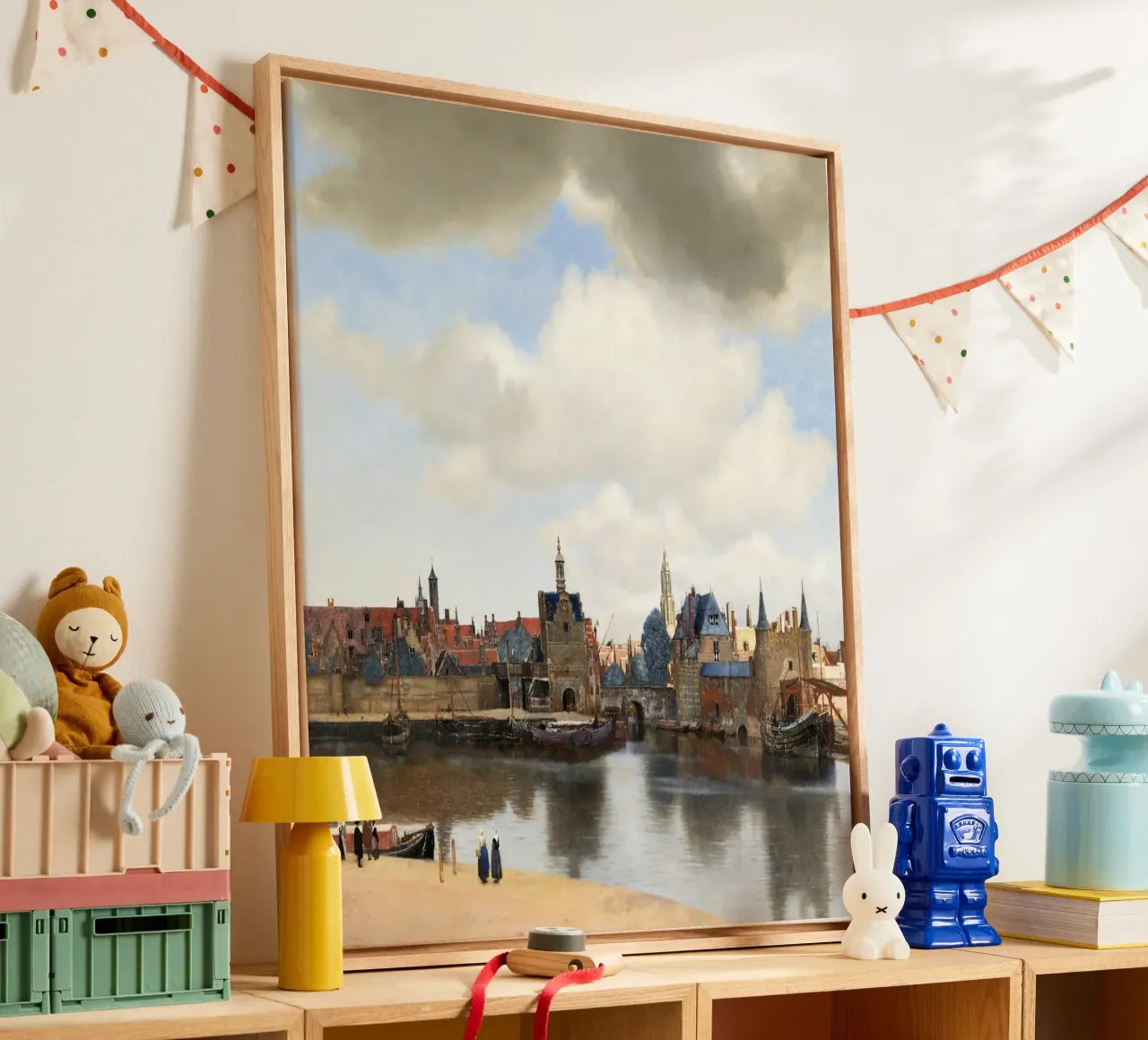 Johannes Vermeer’s View of Delft (ca. 1660–1661) toile de Venus Art
